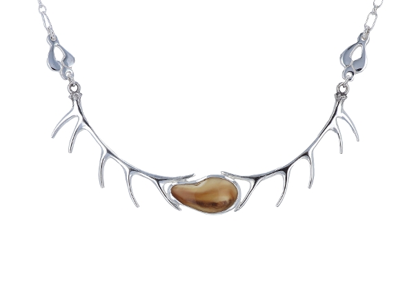 Elk Ivory Necklace With Antlers